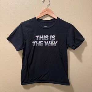 Boy’s Large Star Wars Black The Mandalorian This Is The Way Short Sleeve Shirt